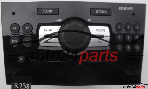 RADIO CD MP3 OPEL 497 316 088 / 497316088 / 13 289 921 HF / 132899221HF / CD30 