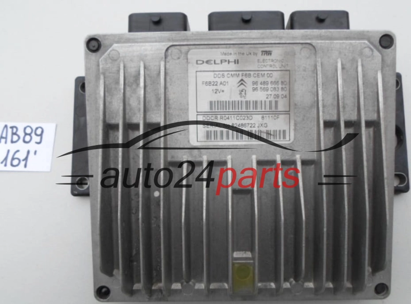 KOMPUTER STEROWNIK SILNIKA CITROEN PEUGEOT 1.4 HDI R0411C023D, 9648966680, 9656908380