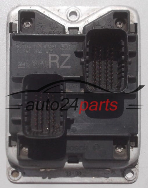 MOTORSTEUERGERÄT ECU STEUERGERÄT  OPEL CORSA 1.2 X12XE BOSCH 0 261 204 475, GM 90 532 610 RZ