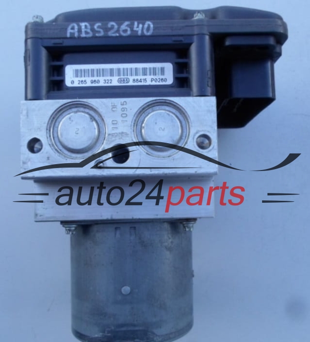 POMPE HYDRAULIQUE ET CALCULATEUR d'ABS MERCEDES W211 BOSCH 0 265 250 251, 0265250251, A2114312712, 0265960322