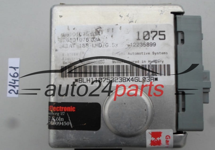 Ecu direction assistée module de contrôle FIAT PUNTO 12235899, 26101075 03A, 2610107503A 