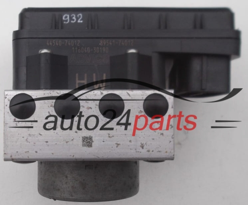 BOMBA HIDRAULICA Y CENTRALITA ABS TOYOTA ADVICS 44540-74012,  89541-74012,  116040-30190