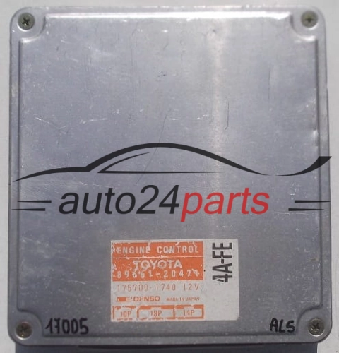 KOMPUTER STEROWNIK SILNIKA TOYOTA CELICA 1.8 DENSO 175700-1740,  89661-20471