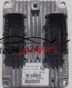 MOTORSTEUERGERÄT ECU STEUERGERÄT  FIAT GRANDE PUNTO 1.4 MAGNETI MARELLI IAW 5SF3.M2, IAW5SF3M2, 51847330, BC.0097274.C, BC0097274C 