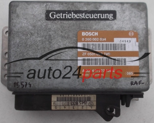STEROWNIK SKRZYNI AUTOMATYCZNEJ AUDI V8 BOSCH 0 260 002 034, 0260002034, 441 927 156 E, 441927156E, 0501 003 785, 0501003785