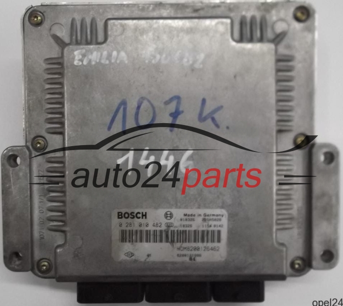 MOTORSTEUERGERÄT ECU STEUERGERÄT RENAULT LAGUNA 1.9 DCI F9Q BOSCH 0281010482, 0 281 010 482, HOM8200126462, HOM 8200126462, 8200121886, 28SA5028