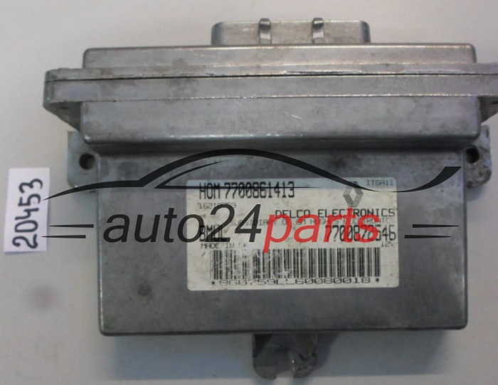 KOMPUTER STEROWNIK SILNIKA RENAULT CLIO Delco 16210759, HOM 7700861413, 7700872546, BMUL