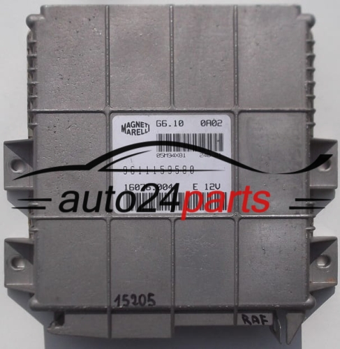 MOTORSTEUERGERÄT ECU STEUERGERAT CITROEN BX ZX 1.6 MAGNETI MARELLI G6.10 0A02, G6100A02, 9611159580, 16076.004, 16076004