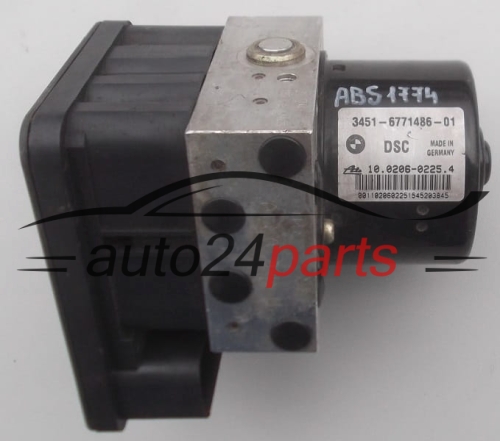 POMPE HYDRAULIQUE ET CALCULATEUR d'ABS BMW E 87 E90 E91 3451-6771486-01,  ATE 10.0206-0225.4