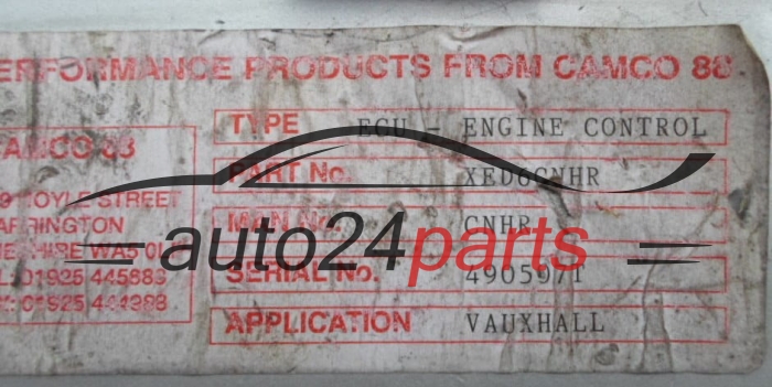 ECU CENTRALITA DE MOTOR  OPEL ASTRA 1.6 XED6CNHR, CNHR, 490597T