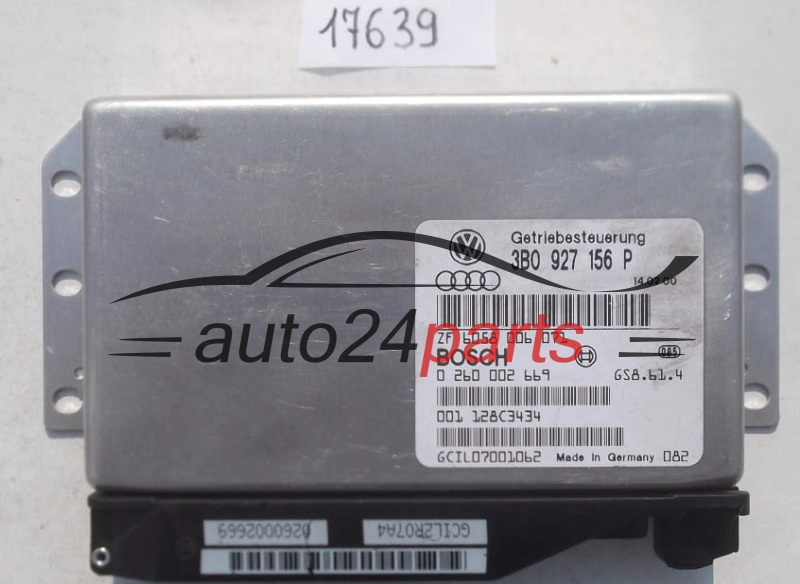 STEROWNIK SKRZYNI AUTOMATYCZNEJ AUDI A4 A6 VW PASSAT 1.9 TDI 3B0927156P 3B0 927 156 P, BOSCH 0260002669 0 260 002 669