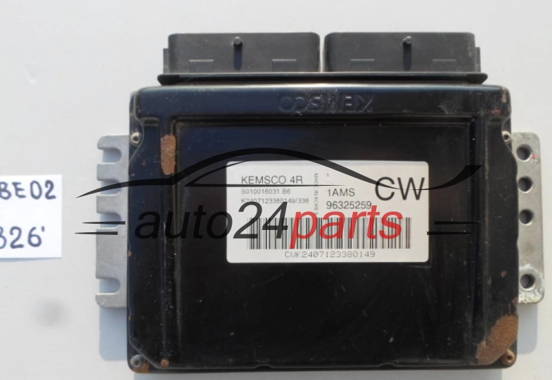 KOMPUTER STEROWNIK SILNIKA DEAWOO CHEVROLET MATIZ 1.0 Kemsco S010016031, 96325259 CW