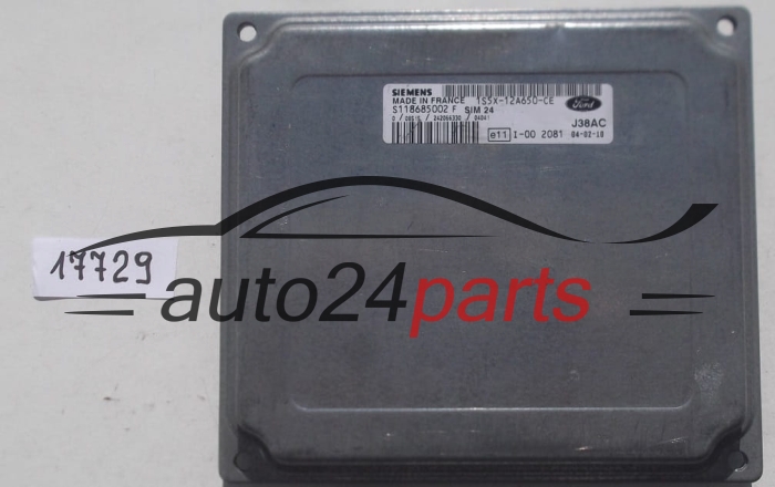 KOMPUTER STEROWNIK SILNIKA FORD KA 1.3 SIEMENS S118685002 F, S118685002F, 1S5X-12A650-CE, 1S5X12A650CE, SIM24