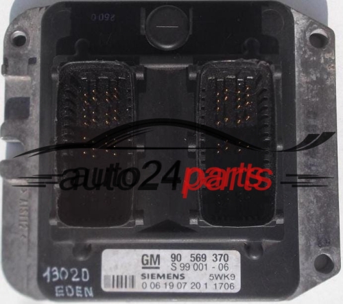 ECU CENTRALITA DE MOTOR OPEL VECTRA B 1.8 GM 90 569 370, 90569370, SIEMENS 5WK9 1706, 5WK91706