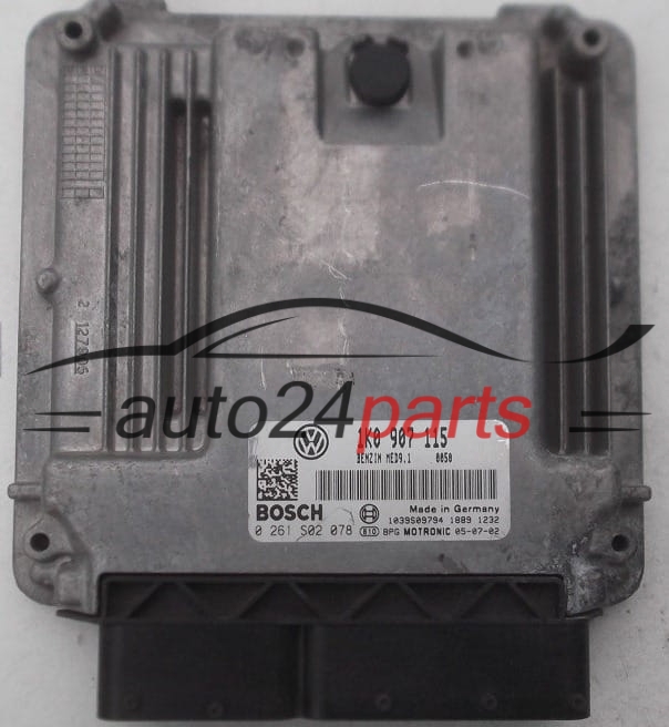 MOTORSTEUERGERÄT ECU STEUERGERÄT  VOLKSWAGEN GOLF 2.0 TFSI BOSCH 0 261 S02 078,  1K0 907 115
