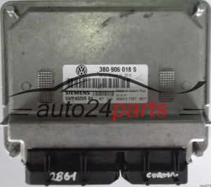 CALCULATEUR MOTEUR VW VOLKSWAGEN PASSAT 1.6 3B0906018S, 3B0 906 018 S, SIEMENS 5WP40259 04 BENZIN SIMOS3.4A 0010 