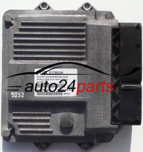 CALCULATEUR MOTEUR FIAT DOBLO 1.3 CDTI MAGNETI MARELLI MJD 6F3.D4, MJD6F3D4, FGP 51796244, 71600.086.03, 7160008603