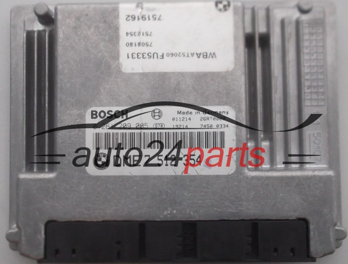 CALCULATEUR MOTEUR BMW E46 318 2.0 BOSCH 0 261 209 005, DME 7 512 354