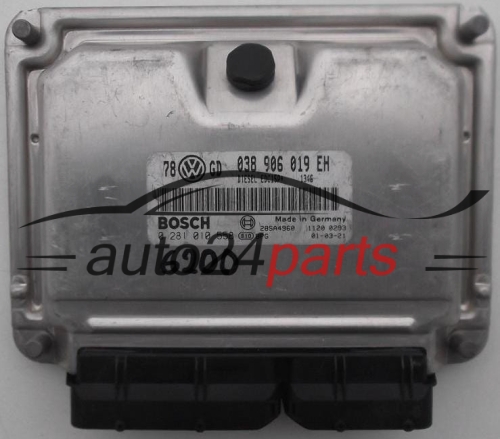 MOTORSTEUERGERÄT ECU STEUERGERÄT VW VOLKSWAGEN PASSAT 1.9 TDI 038906019EH, BOSCH 0 281 010 558, 0281010558, 28SA4960
