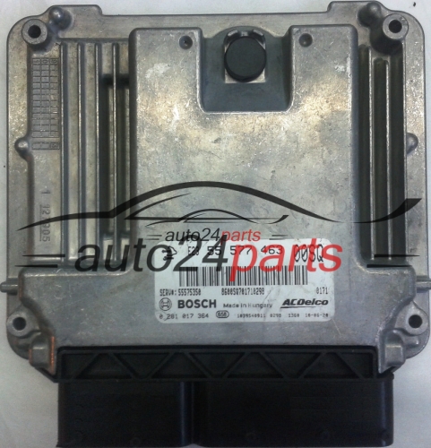 KOMPUTER STEROWNIK SILNIKA OPEL CORSA D 1.3 CDTI 55577463 00SQ, 55575350 BOSCH 0281017364