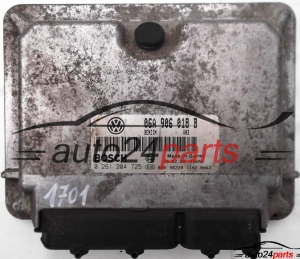 MOTORSTEUERGERÄT ECU STEUERGERÄT SEAT LEON TOLEDO 1.8 06A906018B, BOSCH 0261204725