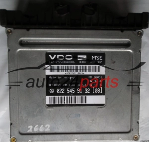 MOTORSTEUERGERÄT ECU STEUERGERÄT MERCEDES W202 S202 C-KLASS C180 A0225459132 (08), A 022 545 91 32 (08), 0225459132, VDO 412 232/004/006, 412 232/004/006