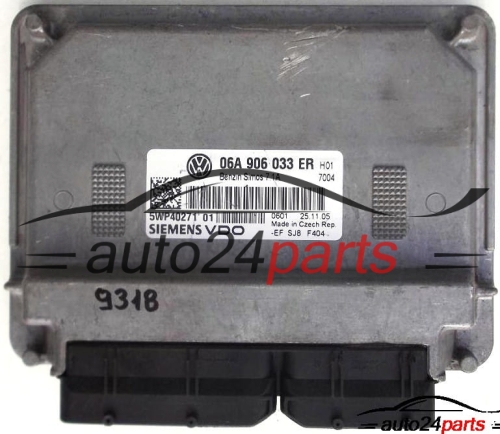 MOTORSTEUERGERÄT ECU STEUERGERAT VW VOLKSWAGEN CADDY 1.6, SIEMENS 5WP40271 01, 5WP4027101, 06A 906 033 ER, 06A906033ER 