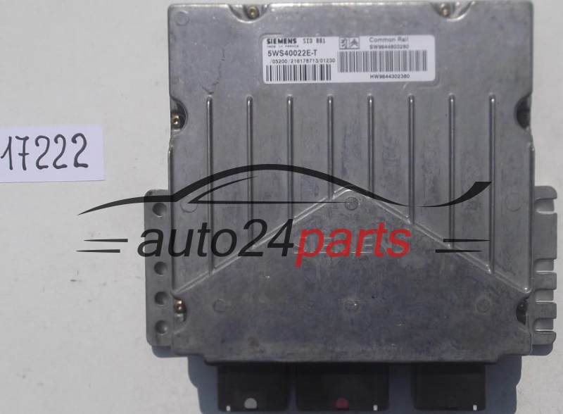 KOMPUTER STEROWNIK SILNIKA CITROEN C5 2.0 HDI 5WS40022E-T,