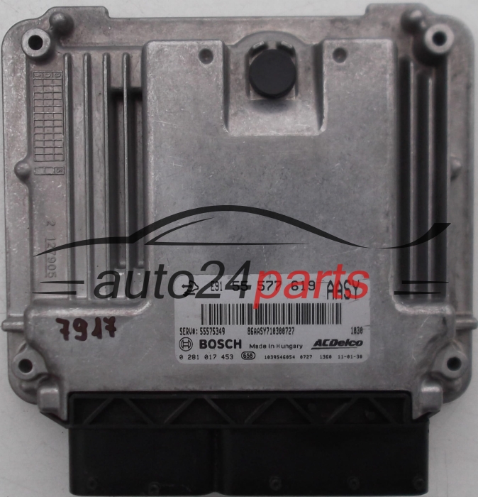 MOTORSTEUERGERÄT ECU STEUERGERÄT OPEL INSIGNIA 2.0 CDTI BOSCH 0 281 017 453
