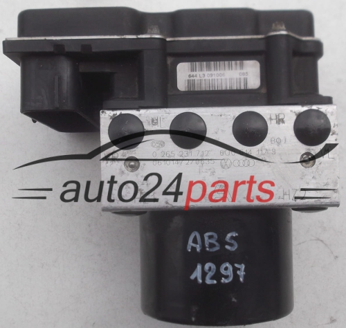 POMPE HYDRAULIQUE ET CALCULATEUR dABS VOLKSWAGEN SEAT SKODA BOSCH 0 265 231 712, 0265231712, 6Q0 614 117 S, 6Q0614117S, 0 265 800 511, 0265800511, 6Q0 907 379 AF, 6Q0907379AF