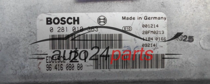 CALCULATEUR MOTEUR PEUGEOT 406 2.0 HDI BOSCH 0 281 010 363