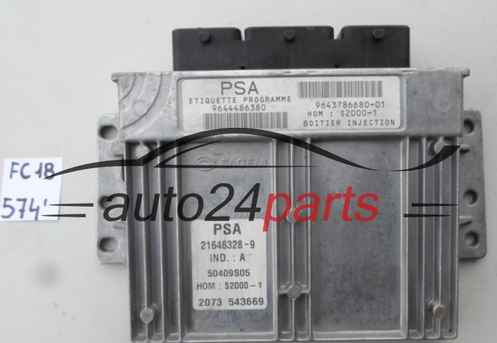CENTRALITA DE MOTOR CITROEN PEUGEOT 21646328-9, 216463289, 9644486380, 9643786680-01
