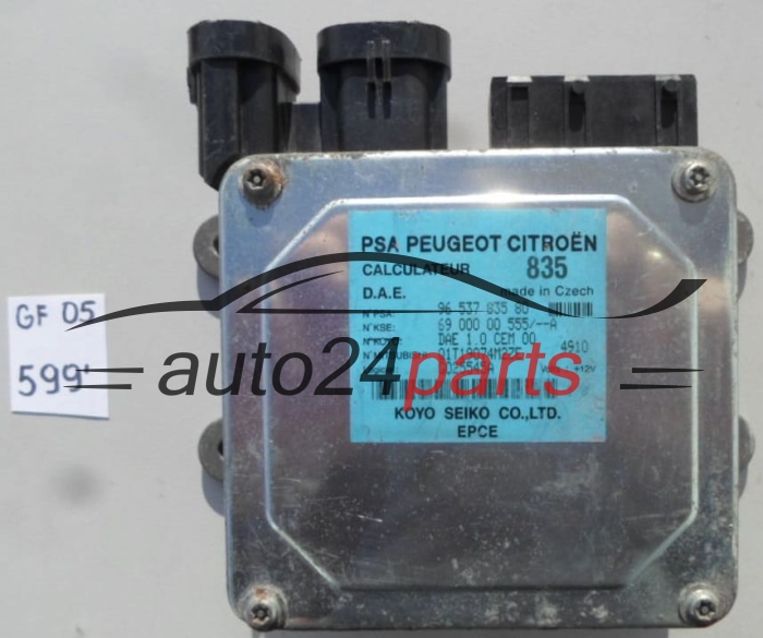 MODUL WSPOMAGANIA STEROWNIK KOLUMNY KIEROWNICZEJ CITROEN PEUGEOT 96 537 835 80, 9653783580, 69 000 00 555/--A, 6900000555, Q1T19074M2ZE