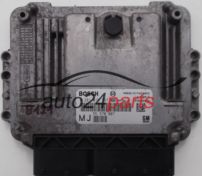 CALCULATEUR MOTEUR OPEL ASTRA ZAFIRA 1.9 CDTI BOSCH 0 281 015 767,  GM 55 570 807 MJ