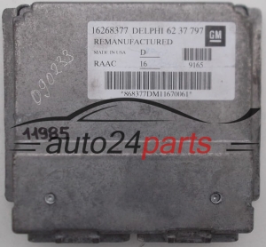 KOMPUTER STEROWNIK SILNIKA OPEL ASTRA G GM 62 37 797, 6237797, 16268377 RAAC -  11985, , 14871, 15212, 16279, 19687, 19688, 19689, 19741 KMPL. , 19742, 19743, 19744