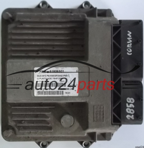 MOTORSTEUERGERÄT ECU STEUERGERÄT FIAT GRANDE PUNTO 1.3 JTD MAGNETI MARELLI MJD 6F3.P6