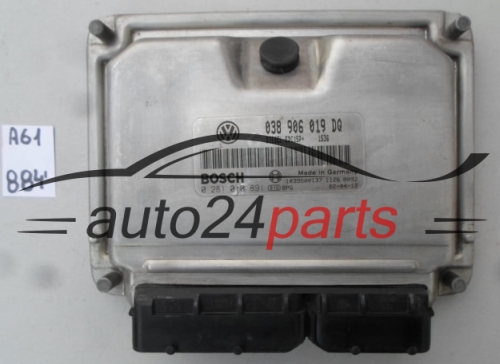 SEAT IBIZA CORDOBA 1.9 TDI ASZ 038 906 019 DQ, 038906019DQ, BOSCH 0 281 010 891, 0281010891, 1039S00137, DIESEL EDC15P+ 1536 
