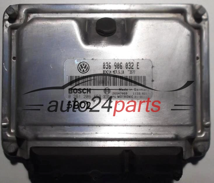 KOMPUTER STEROWNIK SILNIKA SEAT LEON 1.4 16V AXP 036 906 032 E, 036906032E, BOSCH 0 261 206 859, 0261206859, 26SA7060 1159 0259, BENZIN ME7.5.10 3577 