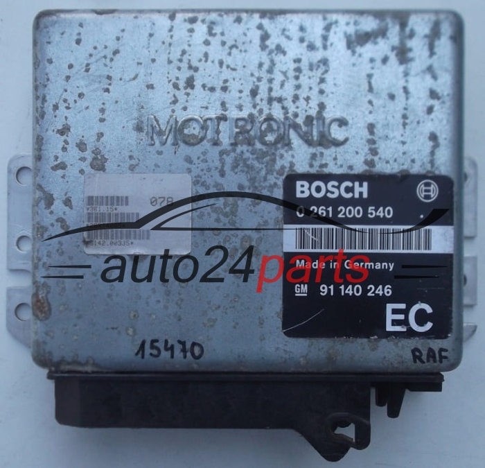 KOMPUTER STEROWNIK SILNIKA OPEL FRONTERA 2.0 C20NE BOSCH 0261200540, 0 261 200 540, 91140246, 91 140 246 EC