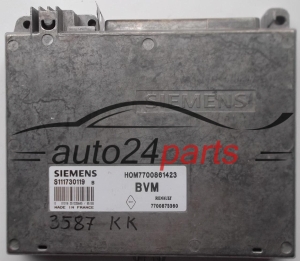 ECU CENTRALITA DE MOTOR RENAULT CLIO 1.2 SIEMENS S111730119 B, 111730119, HOM7700861423, 7700861423, 7700873360
