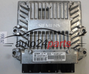KOMPUTER STEROWNIK SILNIKA PEUGEOT 407 2.0 HDI SIEMENS 5WS40196E-T, 5WS40196ET, SW 9656413080, HW 9655041480, SID803