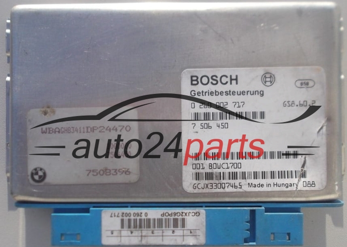 ECU CAJA DE CAMBIOS AUTOMATICA BMW X5 BOSCH 0 260 002 717,  7 506 450