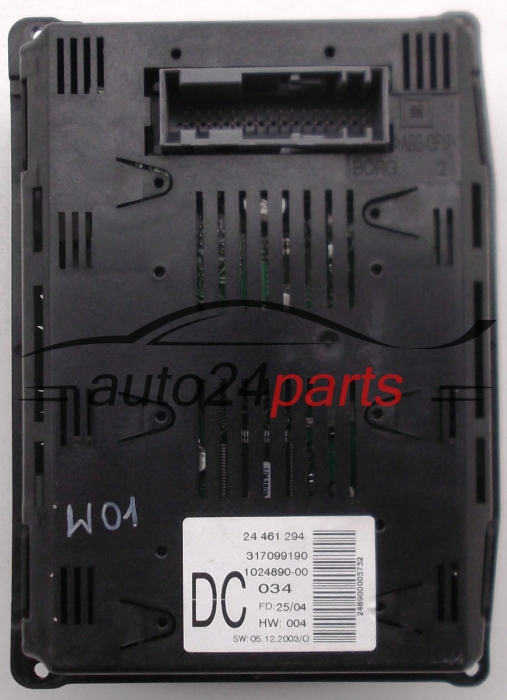 WYŚWIETLACZ RADIA CIEKŁOKRYSTALICZNY OPEL VECTRA C GM 24461294, 1024890-00
