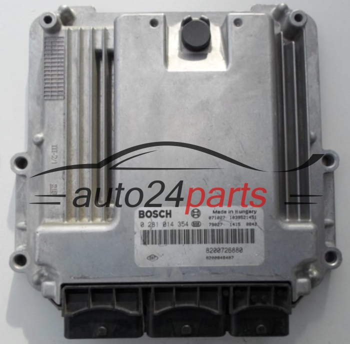 MOTORSTEUERGERÄT ECU STEUERGERAT RENAULT 2.0 DCI BOSCH 0 281 014 354,  8200726880