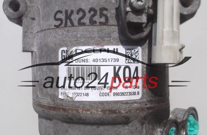 SPRĘŻARKA KLIMATYZACJI OPEL ASTRA 1.7 CDTI 13322148 KQ4 