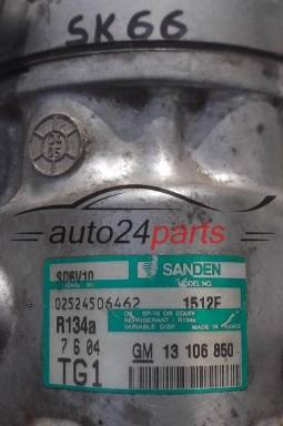 SPRĘŻARKA KLIMATYZACJI 1.3 CDTI Z13DT OPEL AGILA 13106850 TG1, 13 106 850 , 4706817, 92178275