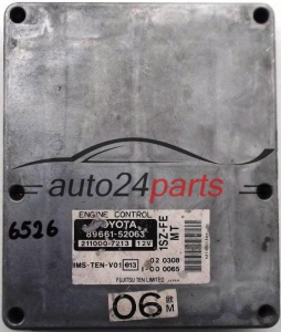 MOTORSTEUERGERÄT ECU STEUERGERÄT TOYOTA YARIS 1.0 89661-52063, 8966152063, 211000-7213, 2110007213, 1SZ-FE MT