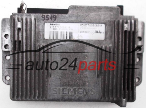 CALCULATEUR MOTEUR RENAULT SCENIC SIEMENS S113725201 B, HOM 7700868312