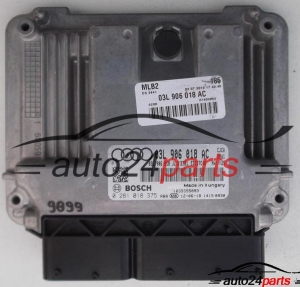 CALCULATEUR MOTEUR AUDI A4 2.0 TDI BOSCH 0 281 018 375, 0281018375, 03L 906 018 AC, 03L906018AC 