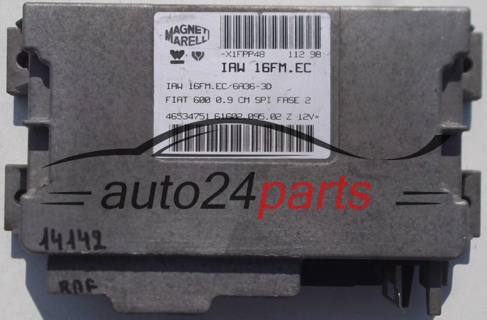 CALCULATEUR MOTEUR FIAT SEICENTO 600 0.9, MAGNETI MARELLI